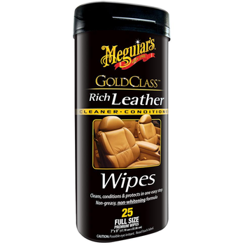 Meguiar's Gold Class Reinigungs- und Pflegetücher für Leder, 25 Tücher