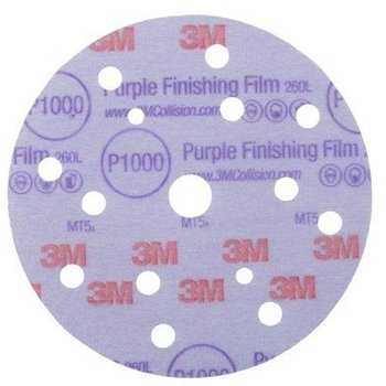 3M™ Hookit™ Purple Schleifscheibe 260L+, 15-Loch, 150 mm, P1500 