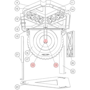 Pump WQheel Bearing Plate with screw 97-219