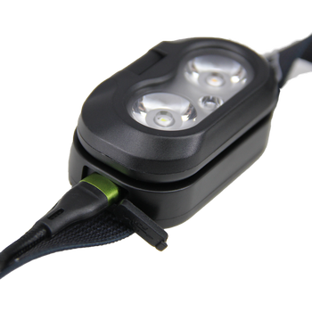 HEAD+BEAM450 V2.0, black as night, 450 Lumen, Stirnlampe / Leselicht mit Box und Ladekabel USB-A/C-C