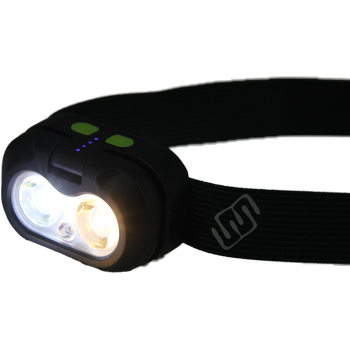 HEAD+BEAM450 V2.0, black as night, 450 Lumen, Stirnlampe / Leselicht mit Box und Ladekabel USB-A/C-C