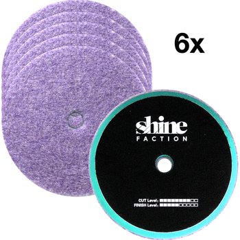 Shine Faction FW Lammfellpad, Ø125mm, 6 Stk