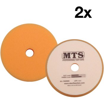 MTS Polierpad Pro - mittel, orange, ø 150/180 mm, 2 Stk.