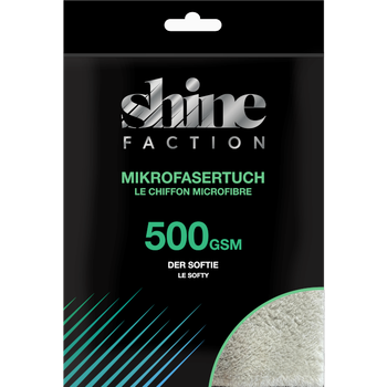 Shine Faction Mikrofasertuch, Grau, 40 x 40 cm