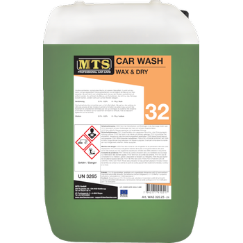 MTS CarWash Wax and Dry, 25 Liter